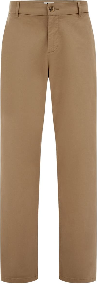 WE Fashion Heren regular fit broek met elastieke broekband
