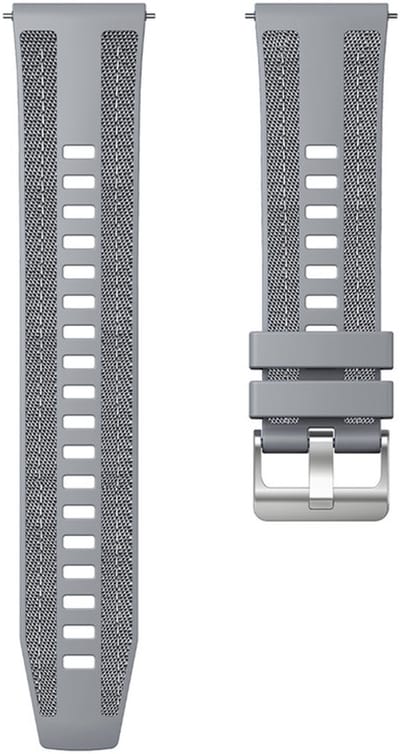 Hybride nylon-siliconen bandje - geschikt voor Xiaomi Mi Watch / Watch 2 (PRO) / Watch S1 / Watch S1 Pro / Watch S2 / Watch S3 / Watch S4 / Watch S5 / Haylou / Redmi Watch 5 Active & Lite - grijs
