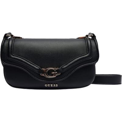 GUESS schoudertas Dea Crossbody Flap Bag Black zwart