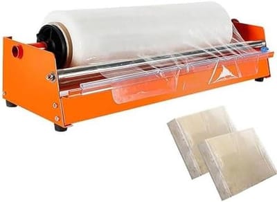 Rekfolie Wikkelmachine - Handdispenser Tool - Pallet Verpakking - Met Wandmontage - 245 inch - Oranje
