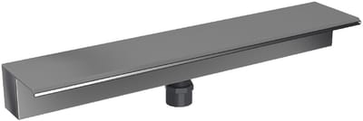 Dailygoods- Watervalafvoeroverlaat 500MM - Roestvrij Staal - Gepolijste Afwerking - Eenvoudige Installatie - Buitenomgeving - Elegante Tuindecoratie - Watervaluitlaat