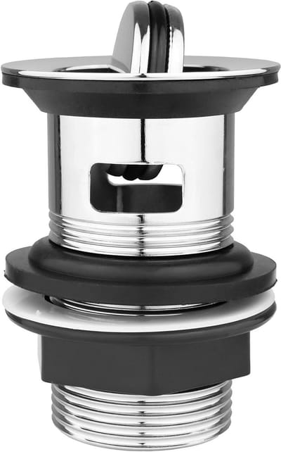 Wastafelafvoer met Overloop - Afvoerplug Badkamer - Waterafvoer Regelen - Sleufontwerp - G 1 1/4 - Chroom