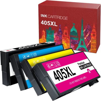 4-pack | Geschikt voor Epson 405XL inktcartridges - Geschikt voor Epson WF-7310DTW - WF-7830DTWF - WF-7840DTWF - WF-3820DWF - WF-4820DWF - WF-4830DTWF