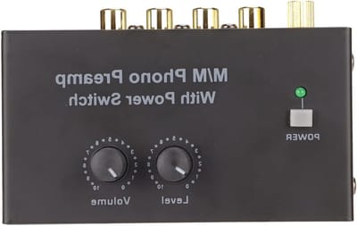 Mini Elektronische Audio Stereo Phono Voorversterker met Ingang en Uitgang, Laag Geluidsniveau en 12 Volt DC Adapter voor Platenspeler en Turntable
