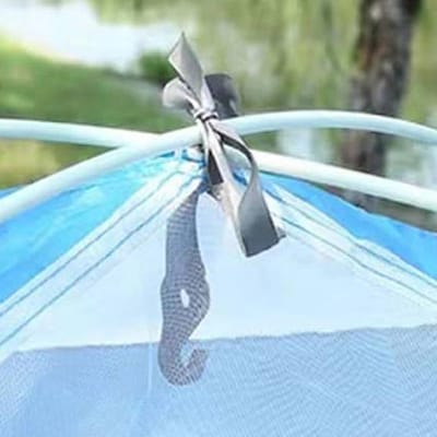 Tente de camping 3 à 4 personnes imperméable automatique en tissu Oxford Tente familiale pour randonnée voyage Bleu bleu