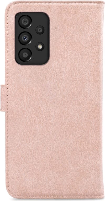 My Style Telefoonhoesje geschikt voor Samsung Galaxy A33 Hoesje | My Style Flex Wallet Bookcase Portemonnee | Pasjeshouder voor 3 Pasjes | Telefoonhoesje voor Pinpas / OV Kaart / Rijbewijs - Roze