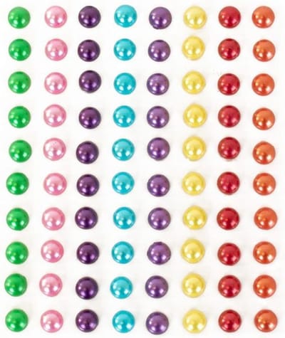 PXP Professional Colours Decoratiestickers rondje pearl 80 stuks