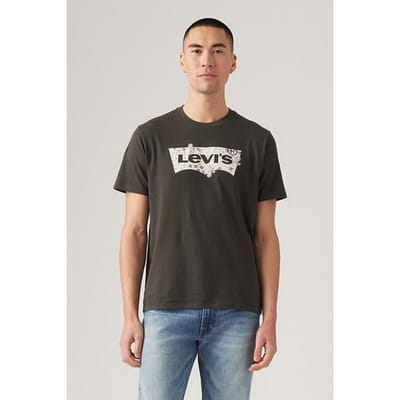 Levi's Graphic Printed T-shirt Grey Maat: S | T-shirts met Print Outlet | Heren | Grijs