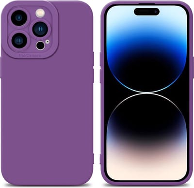 Cadorabo Hoesje geschikt voor Apple iPhone 14 PRO in FLUID MAT PAARS - Beschermhoes gemaakt van flexibel TPU silicone Cover Fluid Case