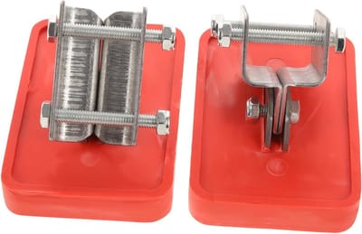 Laddermat Steun - Ladder Stabilisator - Veilig Werken - Antislip Ontwerp - 9.5x7x6.5cm - Rood