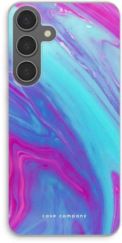 Case Company® - Hoesje geschikt voor Samsung Galaxy S24 Plus hoesje - Zweverige regenboog - Soft Cover Telefoonhoesje - Bescherming aan alle Kanten en Schermrand