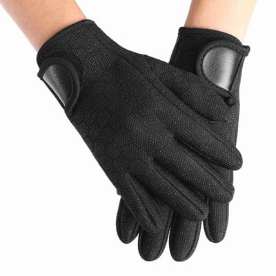 Gants de Plongée Néoprène 1,5 mm Femmes Hommes Antidérapants Gants de Snorkeling pour Snorkeling Natation Surf Voile Kayak black