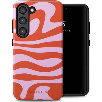 Selencia Hoesje - Geschikt voor Samsung Galaxy S23 - Backcover - Dream Swirl Pink