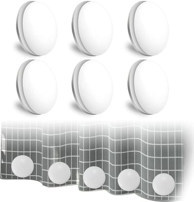 Dailygoods- Gordijngewichten 6 Paar - Sterke Magneten - Waterdicht - Douchegordijngewichten - Tafelkleed - 4 cm - Veilig en Betrouwbaar