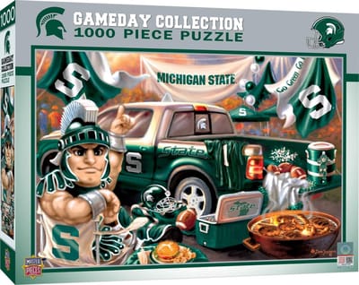 Achterklep Puzzel - Gameday Puzzel - Ontspanning - Gerecycleerde materialen - 49x68 cm - Team Kleuren