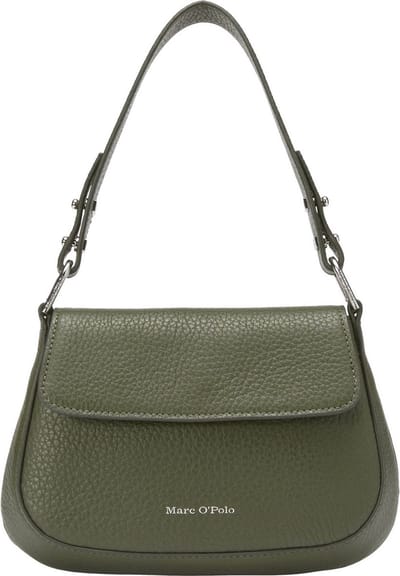Marc O'Polo Schoudertas Banu Crossbody Bag Olive Crop Donkergroen