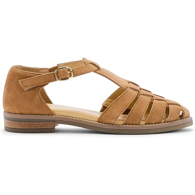 Leren klittenbandsandalen dames Pédiconfort