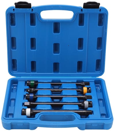 Dailygoody - Pneumatische Torsie Extensiestangen Set - 5-delig - Toolbox voor Industrieel Gebruik - Professioneel gereedschap - Hoogwaardige materiale...