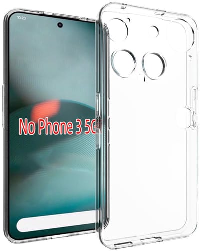 MobyDefend Hoesje - Geschikt voor Nothing Phone (3) - Transparante TPU Backcover - Volledig Doorzichtig