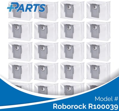 Roborock R100039 Stofzakken (20 Stuks, Plus.Parts® alternatief voor 8.02.0132)