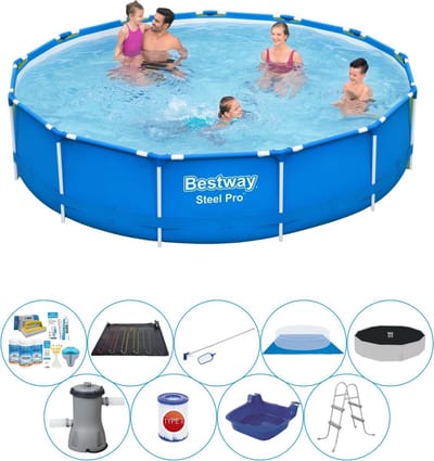 Slimme Zwembad Deal - Steel Pro Rond 396x84 cm