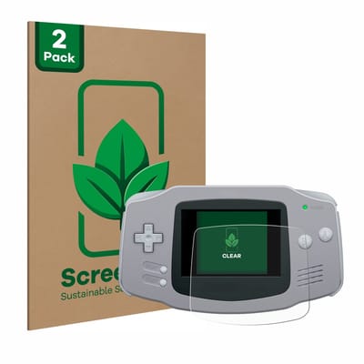 2 Stuks Screenprotector voor Nintendo Gameboy Advance GBA - Hoogwaardige Beschermfolie transparant