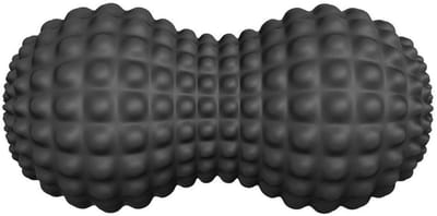 JHUBERS- Massagebal Pinda - Dubbele Lacrosse Massagebal - Triggerpoint Spiermassage - Myofasciale Release - Geschikt voor Rug/Nek - 126x63mm - Massageroller
