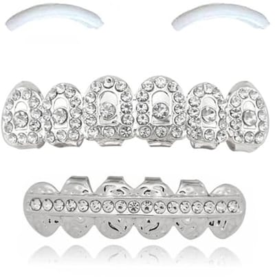 Dailygoods- Hiphop Tanden Set - 18K Gouden Tanden - Tandheelkundige Grills - Lichaam Sieraden - Cosplay/Halloween Gift - Waterdruppel Design - Tandgrill