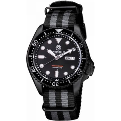 Deep Blue Diver 300 Nato Automatic NATODIVERPVDBLK