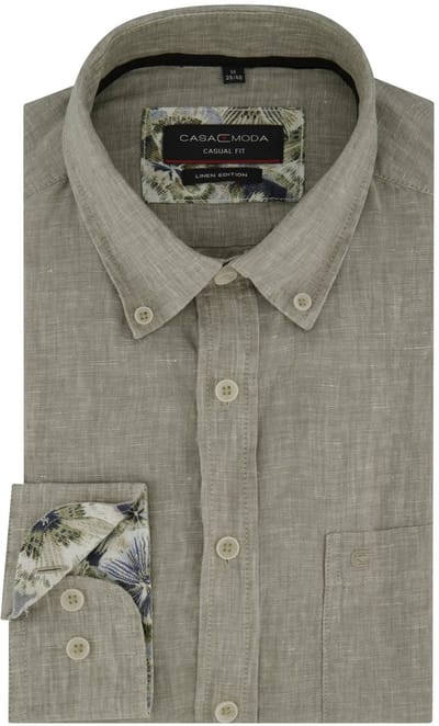 Casa Moda casual overhemd grijs
