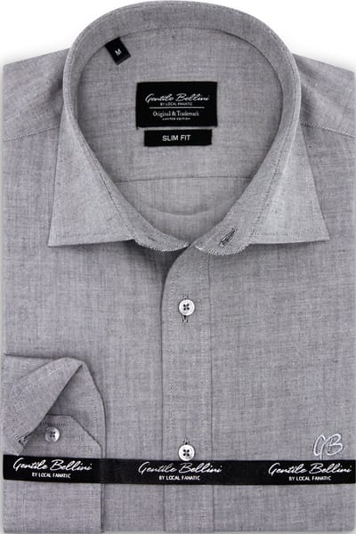 Heren Oxford Overhemden Lange Mouw voor Mannen Slim Fit