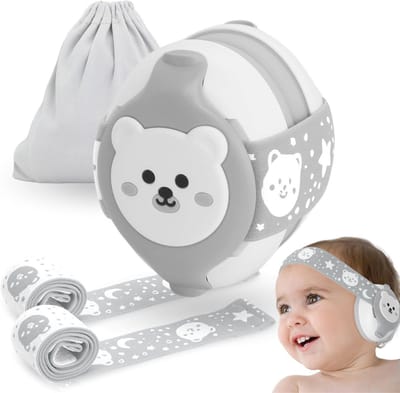 Babyhoofdtelefoon met Ruisonderdrukking voor Baby's - Hypoallergeen en BPA-vrij, Verstelbare Hoofdband, Geluidsremmende Oorbeschermers, EN352-1 Gecertificeerd
