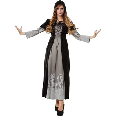 dressforfun - Machtige tovenares XXL - verkleedkleding kostuum halloween verkleden feestkleding carnavalskleding carnaval feestkledij partykleding - 302411