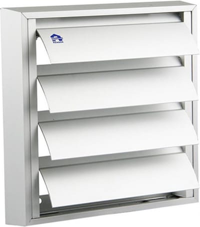 Renson lamellenrooster voor afzuigkap / dampkap – 173 x 173 mm – Opbouwmodel – Aluminium F1 – Type 433S