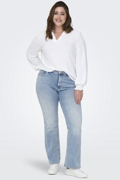 ONLY CARMAKOMA - CARWILLY LIFE HW FLARED DNM TAI467 NOOS - Dames - Jeans