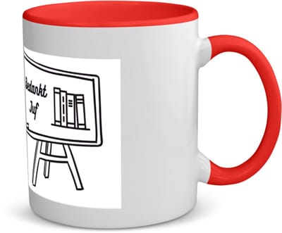 Akyol - bedankt juf koffiemok - theemok - rood - Juf - juf - leraar - 350 ML inhoud