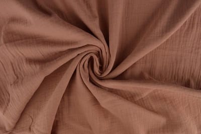 Hydrofiel stof / Mousseline stof / Oudroze / 10 meter