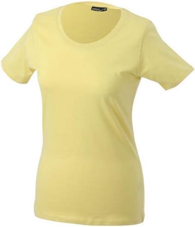James and Nicholson Dames/dames Basic T-Shirt (Lichtgeel)