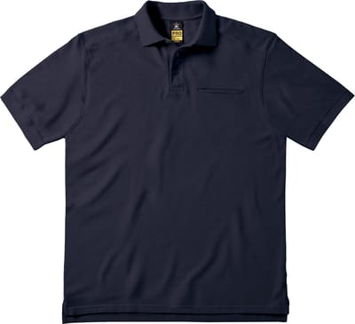 Skill Pro Workwear Pocket Polo Men B&C Collectie maat S Donkerblauw/Navy