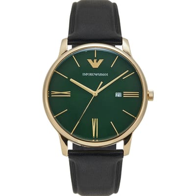 Emporio Armani Minimalist Heren Horloge Zwart AR11601