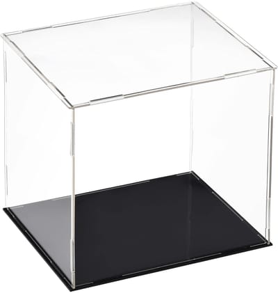 Dailygoody - Acryl Vitrine - Stofbestendige Beschermbox - Zwart - Presentatiekubus - Thuisopslag voor Figuren en Speelgoed