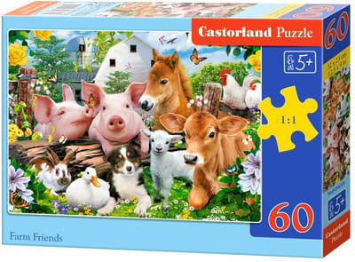 Legpuzzel 60 stukjes Vrienden van de boerderij B-066209