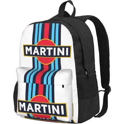 Martini Racing Team Rugzakken Schooltassen Cartoon Rugzak Laptop Rugzak Schoudertas