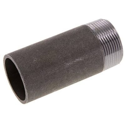 R 1 1/2'' Buitendraad x 48.3mm Stalen Pijpnippel met Las uiteinde 50 Bar DIN 2982 - 100mm [2 Stuks]