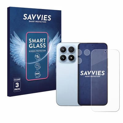 3 Stuks Savvies Screenprotector - geschikt voor Xiaomi 17 (Voor+Camera) - beschermfolie glas transparant