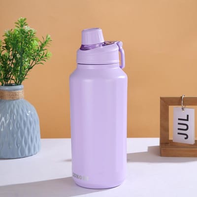 Bouteille isotherme de voyage portable de grande capacité en acier inoxydable pour boissons droites, pour filles, pour sports de plein air, fitness 600ml