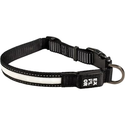 Duvo+ EXPLOR City Paris Halsband Led Nylon M - 34-45cm/25mm