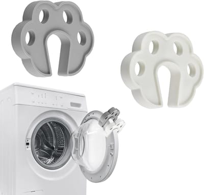 2-Pack Deursupport voor Wasmachine - Ondersteuning voor Voorlader, Voorkomt Vocht en Verbetert Droogprestaties, Ideaal als Deurstoppers voor Wasmachines en Vaatwassers