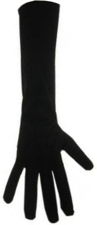 PartyXplosion - Handschoenen - Lang - Zwart - M