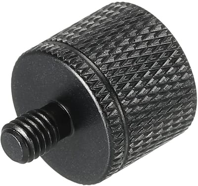 Microfoon Adapter - Schroefdraad Converter - Standaard Bevestiging - Aluminiumlegering - 1/4 naar M5 - Zwart